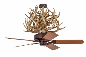 Antlers 52" Ceiling Fan decorative fandeliers with lights