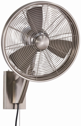Anywhere 15" Indoor/Outdoor Fan Brushed Nickel compact small fans for bedrooms
