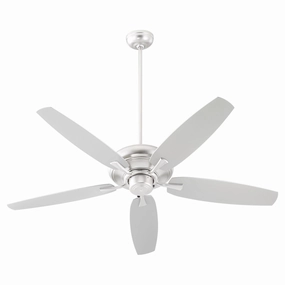 Apex Patio 56"Ceiling Fan Satin Nickel energy-efficient medium fans with remote