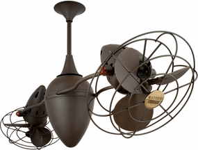 Ar Ruthiane 48"Ceiling Fan Bronzette small electric fans for personal cooling