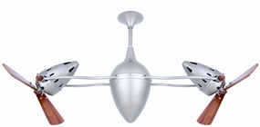 Ar Ruthiane 48"Ceiling Fan Brushed Nickel quiet small fans for desk or nightstand