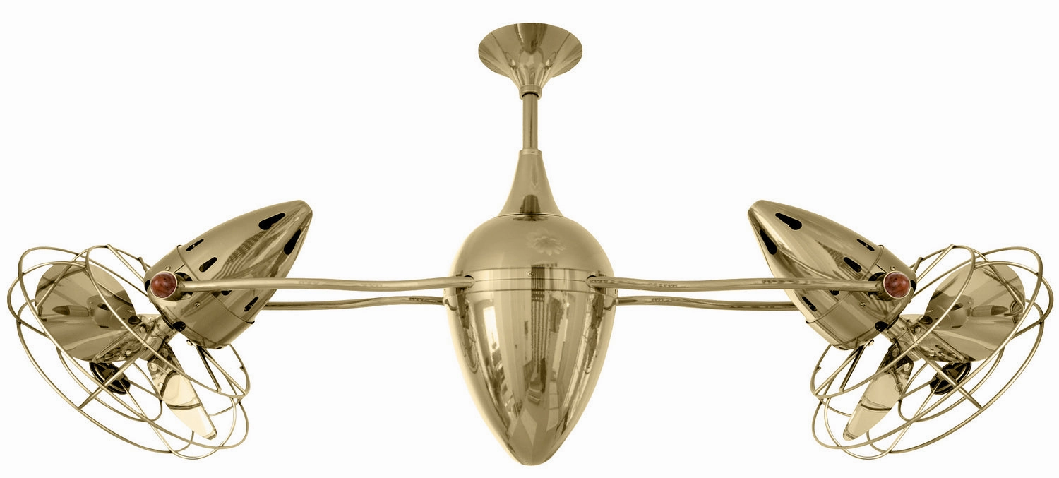 Ar Ruthiane 48"Ceiling Fan Polished Brass small electric fans for personal cooling