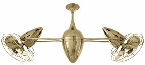 Ar Ruthiane 48"Ceiling Fan Polished Brass small electric fans for personal cooling
