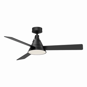 Archer 54"Ceiling Fan Matte Black stylish medium fans for contemporary homes