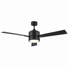 Arden 52"Ceiling Fan Black modern medium fans for everyday cooling