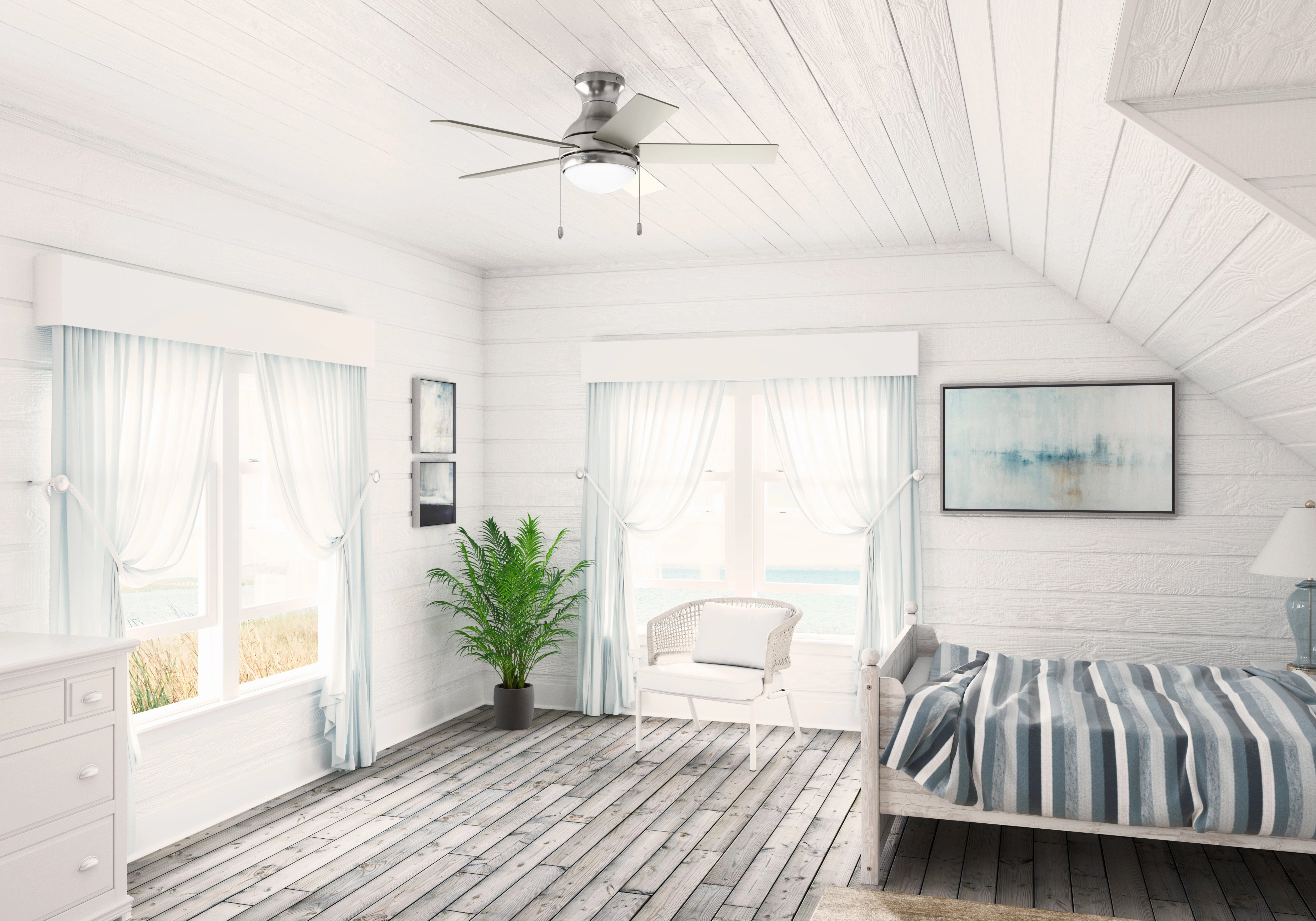 Aren 44"Ceiling Fan Brushed Nickel