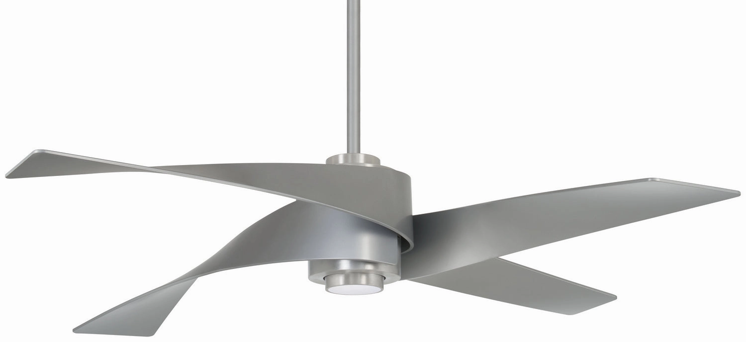 Artemis Iv 64"Ceiling Fan Brushed Nickel W/ Silver oscillating medium fans with strong airflow