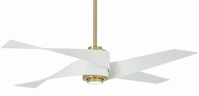 Artemis Iv 64"Ceiling Fan Soft Brass versatile medium fans for any space