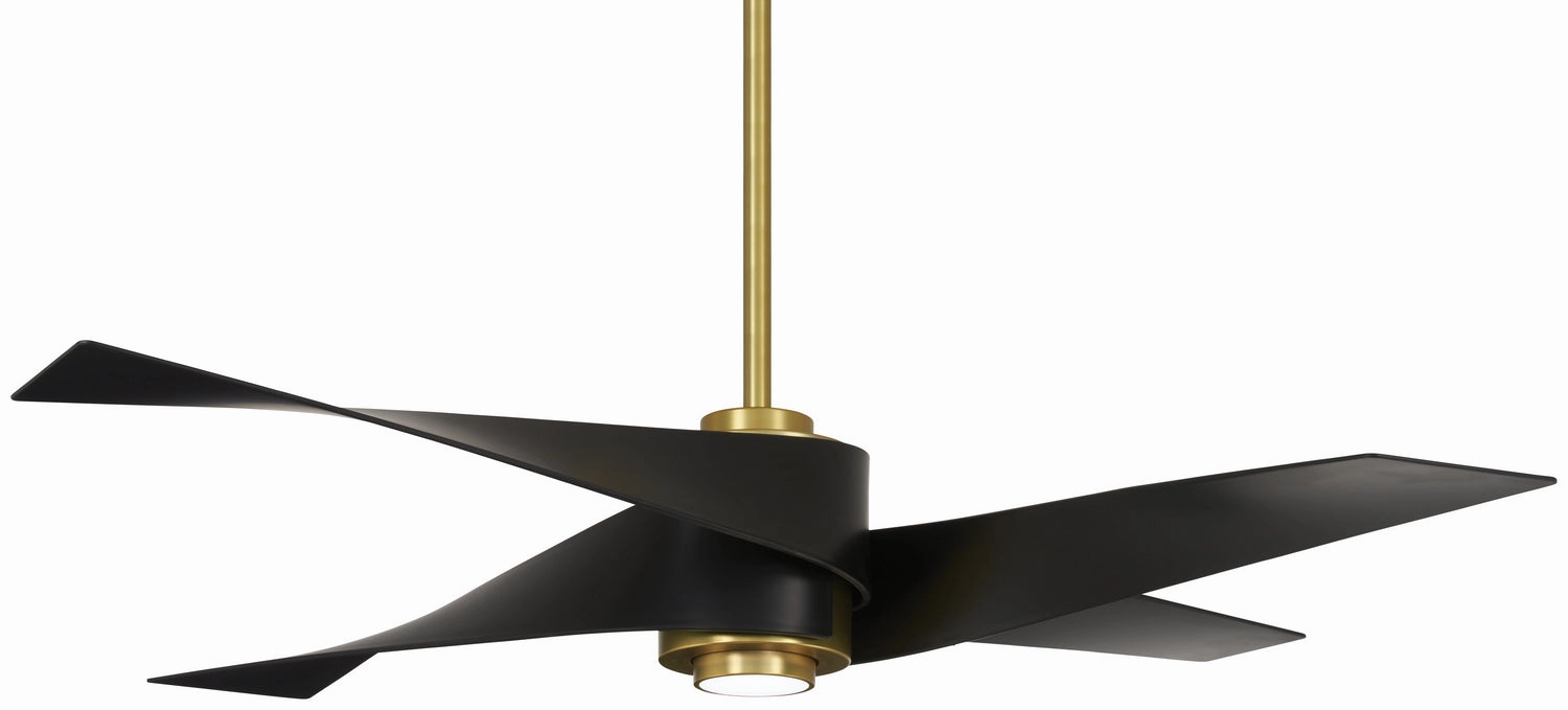 Artemis Iv 64"Ceiling Fan Soft Brass/Matte Black oscillating medium fans with strong airflow