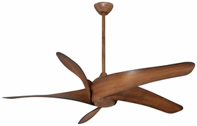 Artemis Xl5 Led 62"Ceiling Fan Distressed Koa energy-efficient medium fans with remote
