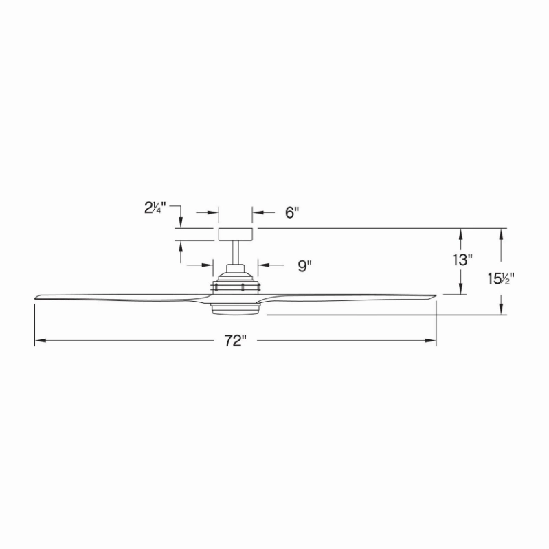 Artiste 72" LED Smart Fan