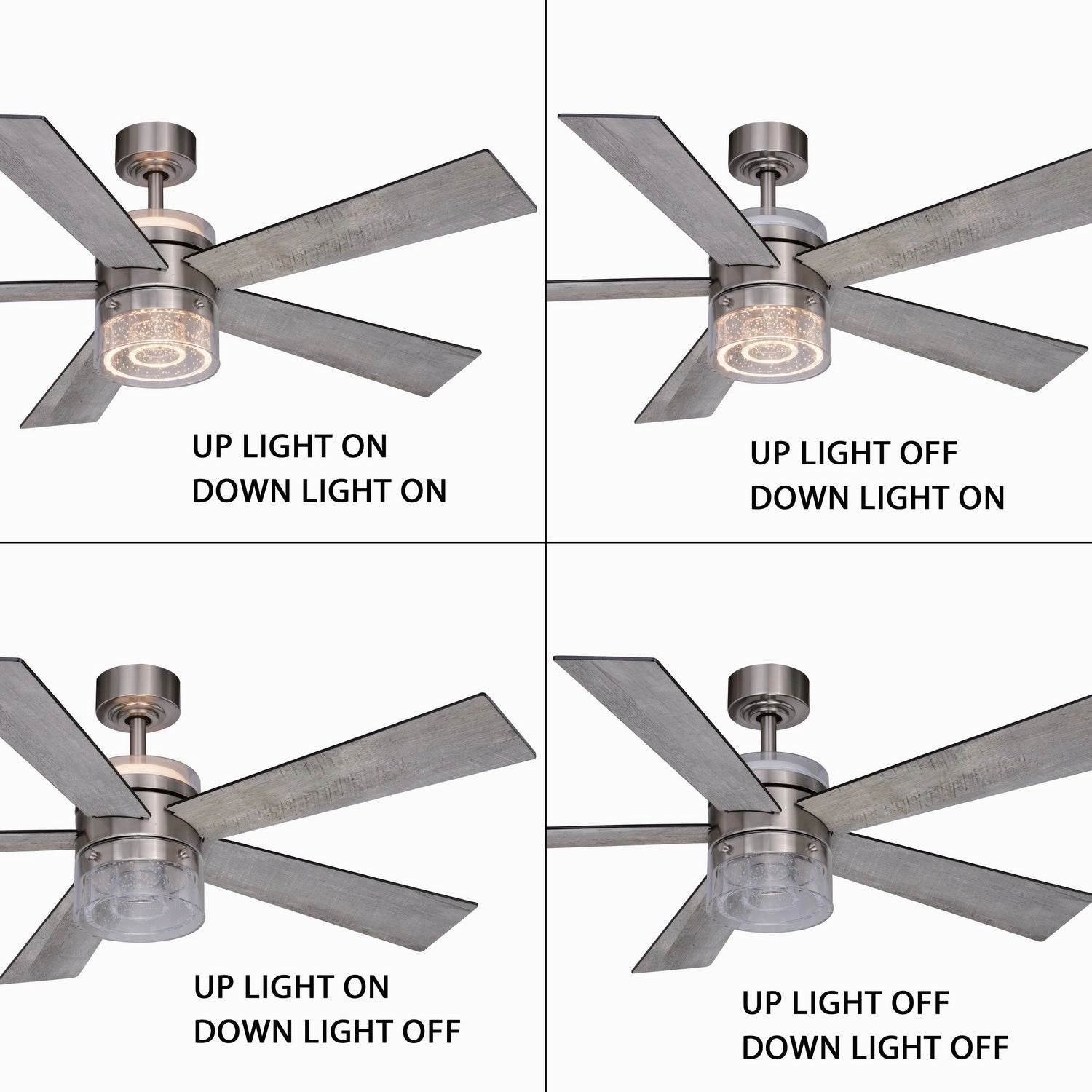 Ashford 52"Ceiling Fan Brushed Nickel