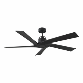 Aspen 56"Ceiling Fan Midnight Black compact medium fans for desks and counters