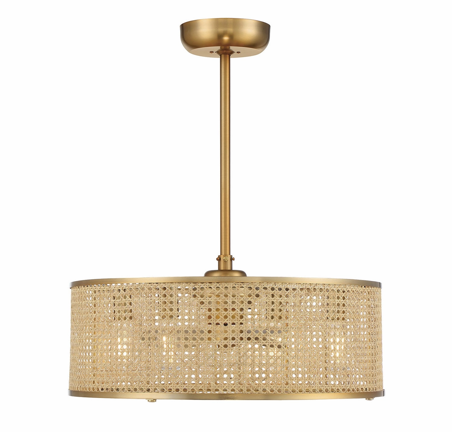 Astoria Four Light Fan D'lier Warm Brass