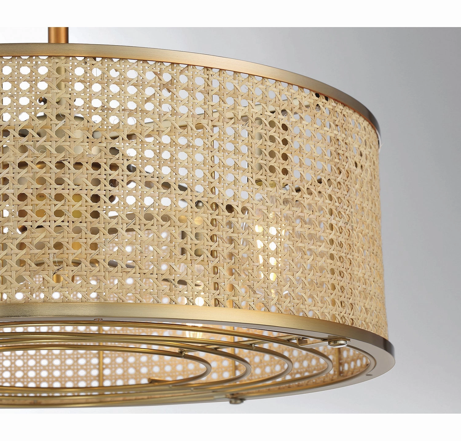 Astoria Four Light Fan D'lier Warm Brass