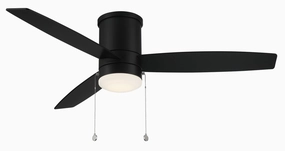 Atlantis Ceiling Fan Matte Black space-saving huggers with modern style