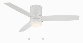 Atlantis Ceiling Fan Matte White space-saving huggers with modern style