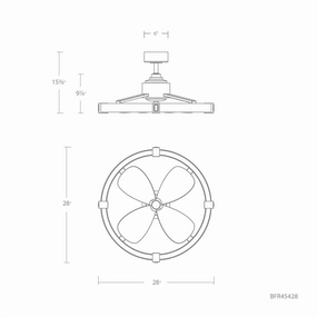 Atomic 29" LED Smart Fandelier modern fandeliers for living rooms