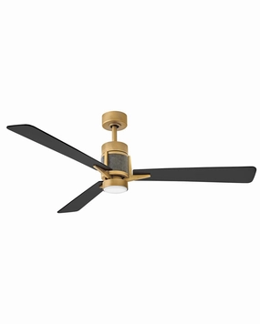 Atticus 56" LED Smart Fan Heritage Brass energy-efficient medium fans with remote