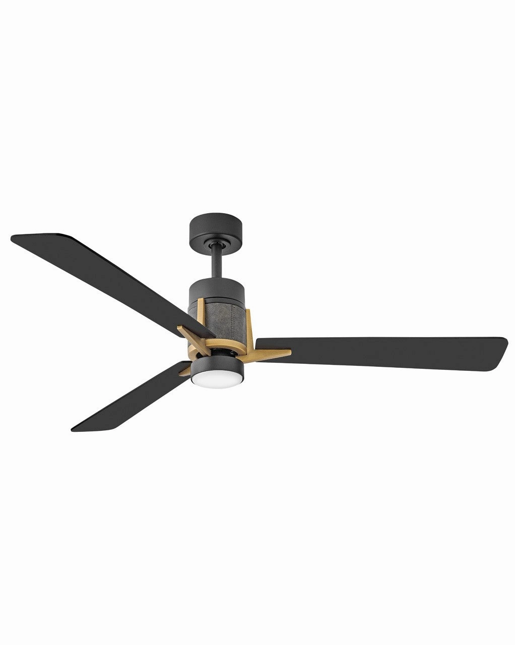 Atticus 56" LED Smart Fan Matte Black oscillating medium fans with strong airflow