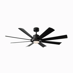 Aura 60"Ceiling Fan Matte Black portable medium fans with handle design