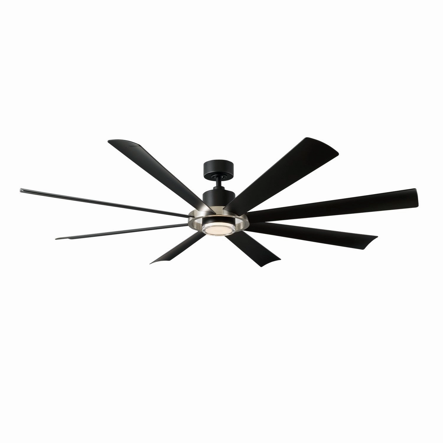 Aura 72"Ceiling Fan Brushed Nickel/Matte Black affordable medium fans for summer