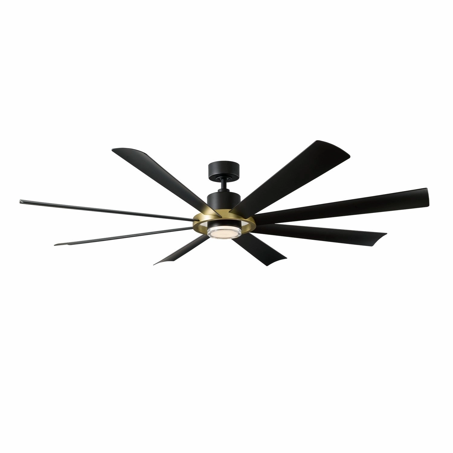 Aura 72"Ceiling Fan Soft Brass/Matte Black compact medium fans for desks and counters
