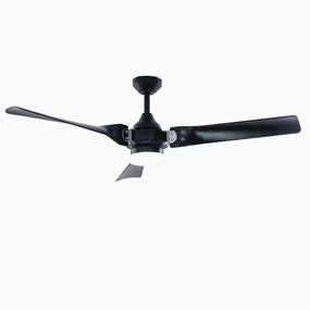 Austin 52"Ceiling Fan Black and Chrome medium electric fans for multi-room use