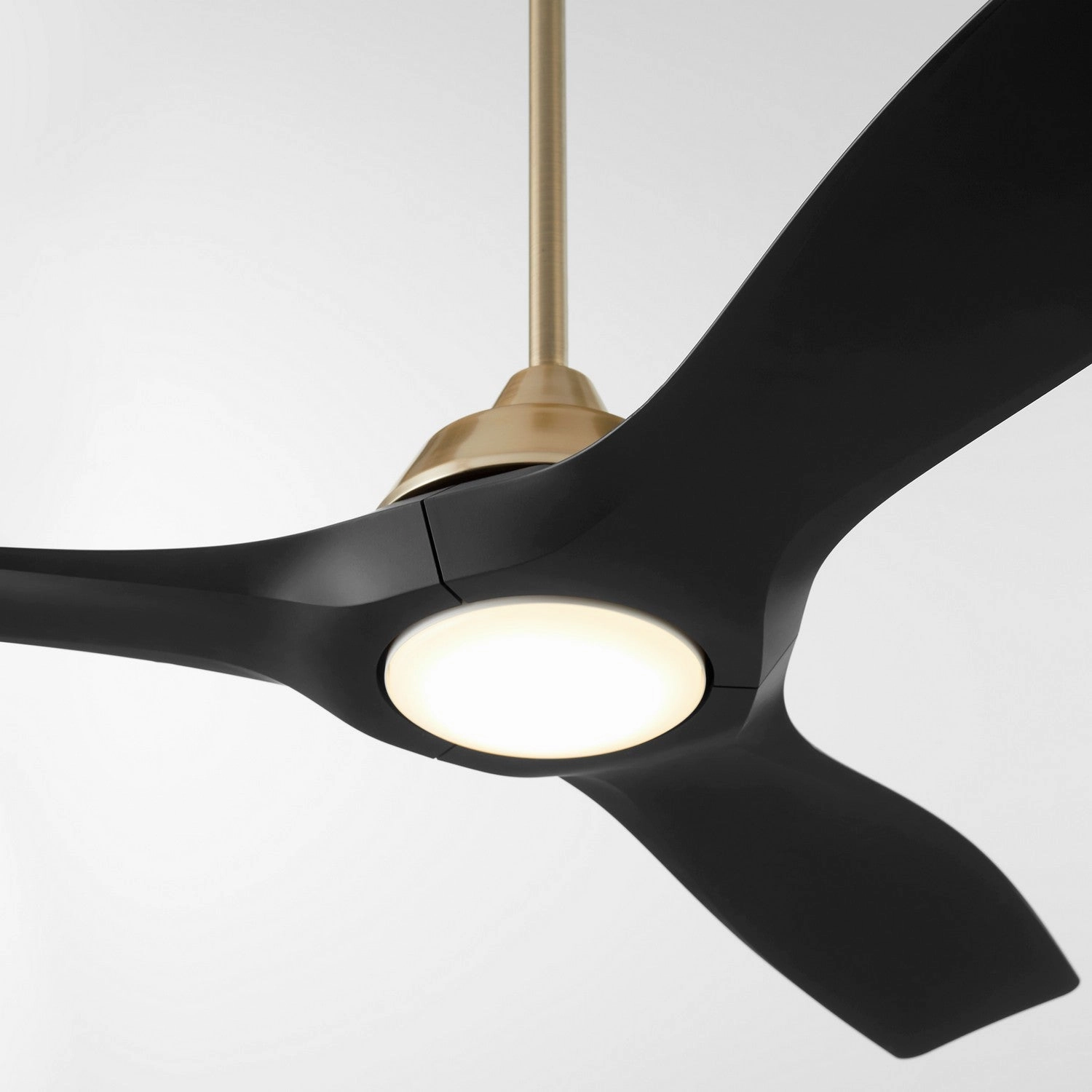 Avalon 52" Ceiling Fan Aged Brass / Black