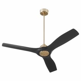 Avalon 52" Ceiling Fan Aged Brass / Black versatile medium fans for any space