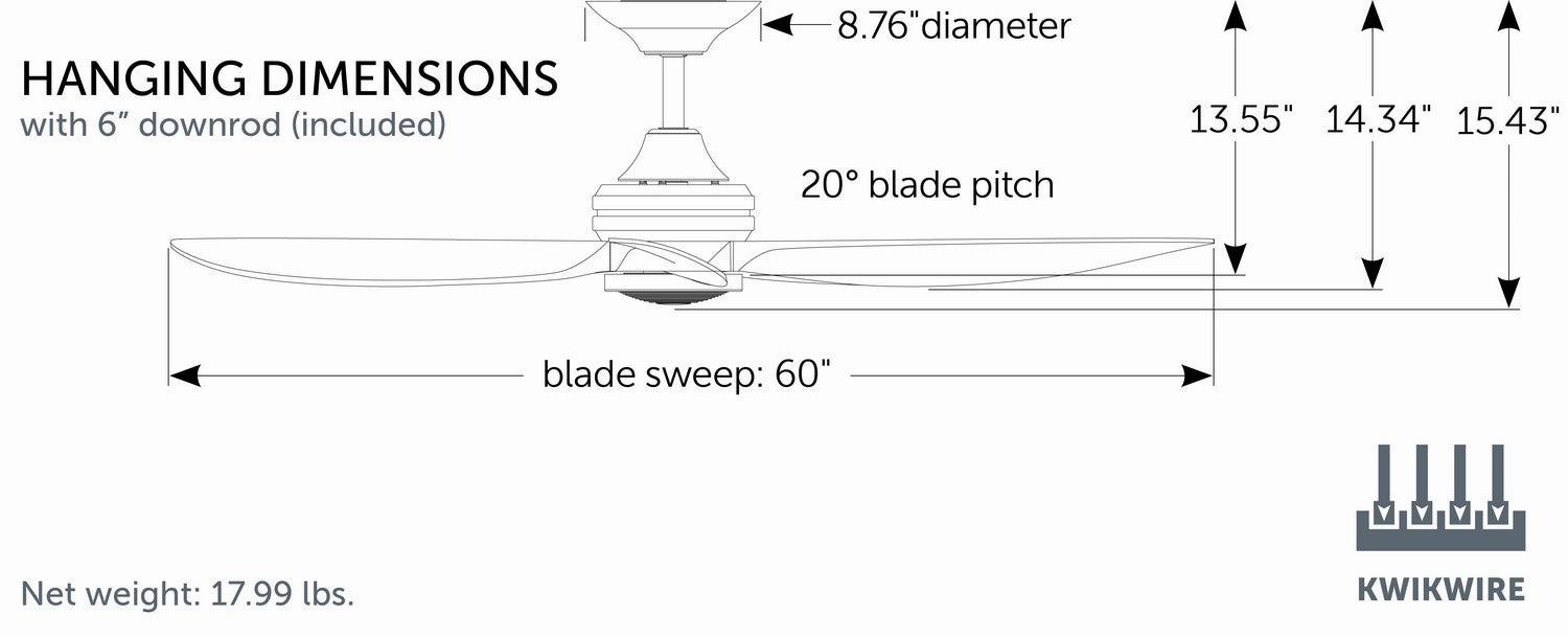 Aviara 60"Ceiling Fan Brushed Satin Brass