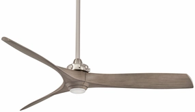 Aviation Led 60"Ceiling Fan Brushed Nickel compact medium fans for desks and counters