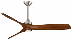 Aviation Led 60"Ceiling Fan Brushed Nickel W/ Distressed K medium size fans for home ventilation