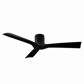Aviator 54"Ceiling Fan Matte Black space-saving huggers with modern style