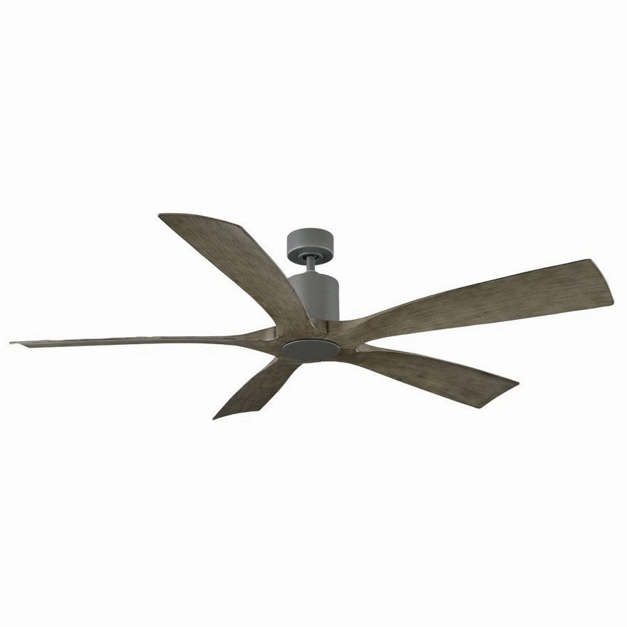 Aviator 5 54"Ceiling Fan Graphite/Weathered Gray quiet medium fans for living room use