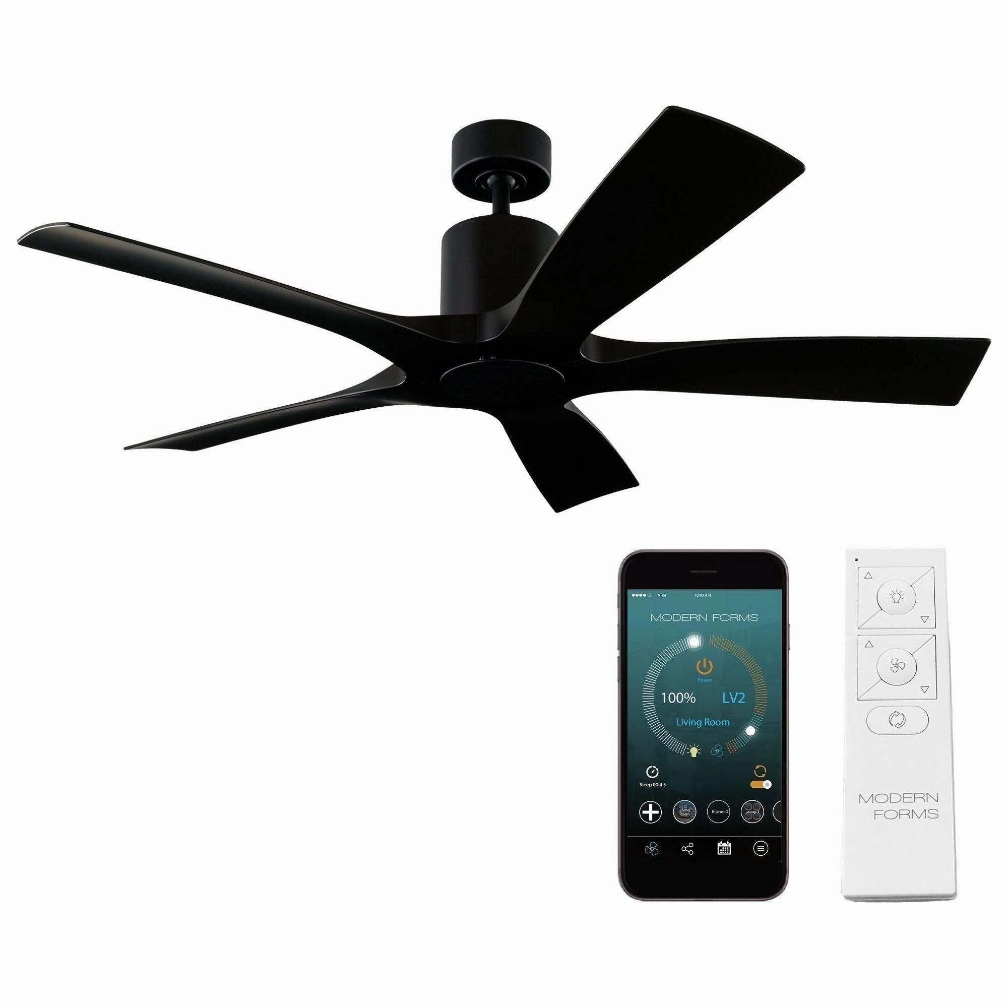 Aviator Indoor/Outdoor 5-Blade 54" Smart Ceiling Fan with Remote Control