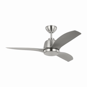 Avila 44"Ceiling Fan Brushed Steel best small fans for home and travel