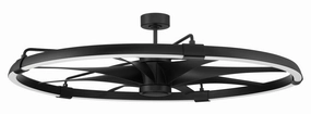 Axel Indoor/Outdoor 52"Ceiling Fan Flat Black decorative fandeliers with lights
