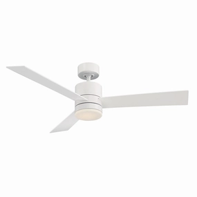 Axis 52"Ceiling Fan Matte White medium electric fans for multi-room use