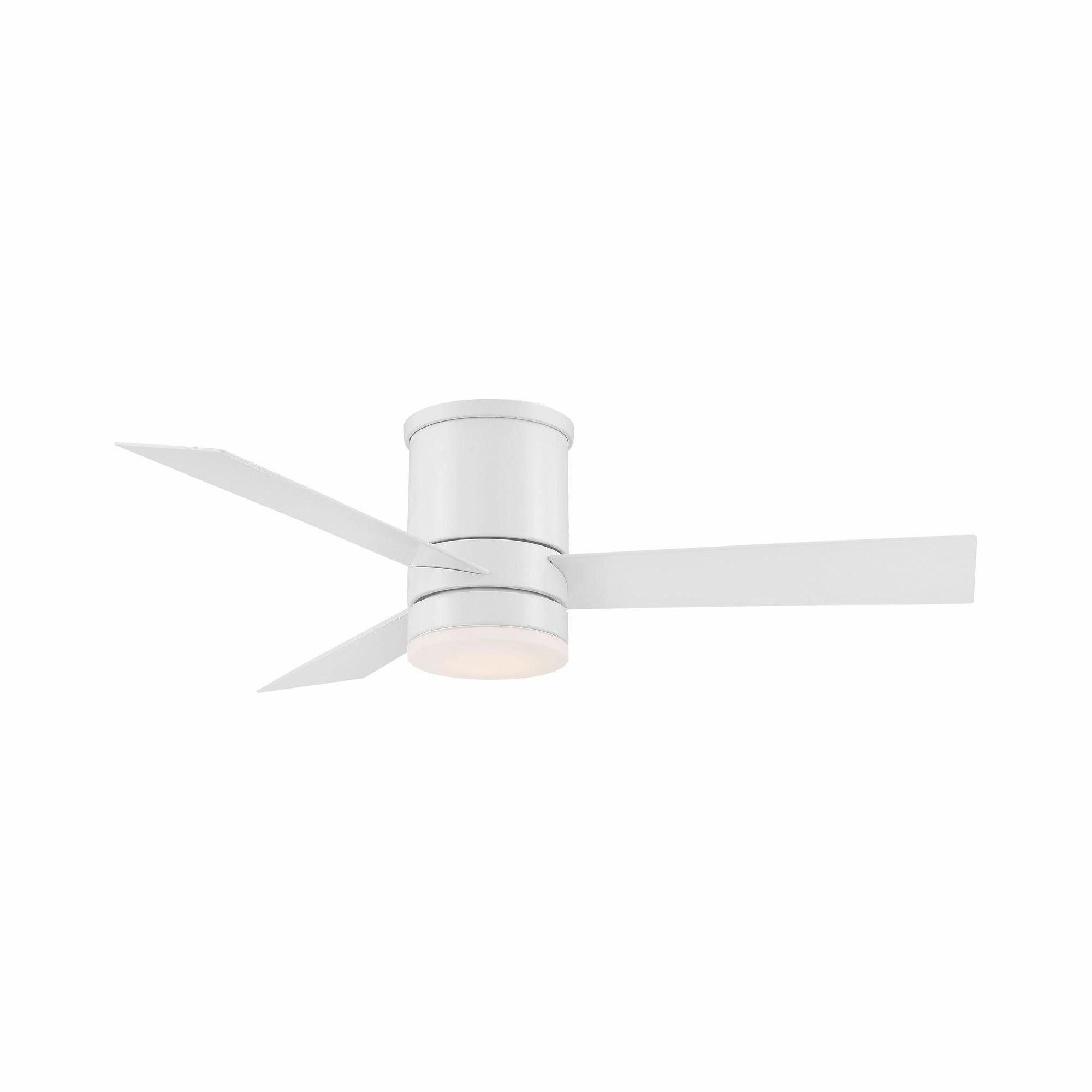 Axis Indoor/Outdoor 3-Blade 44" Smart Flush Mount Ceiling Fan with LED Light Kit and Remote Control