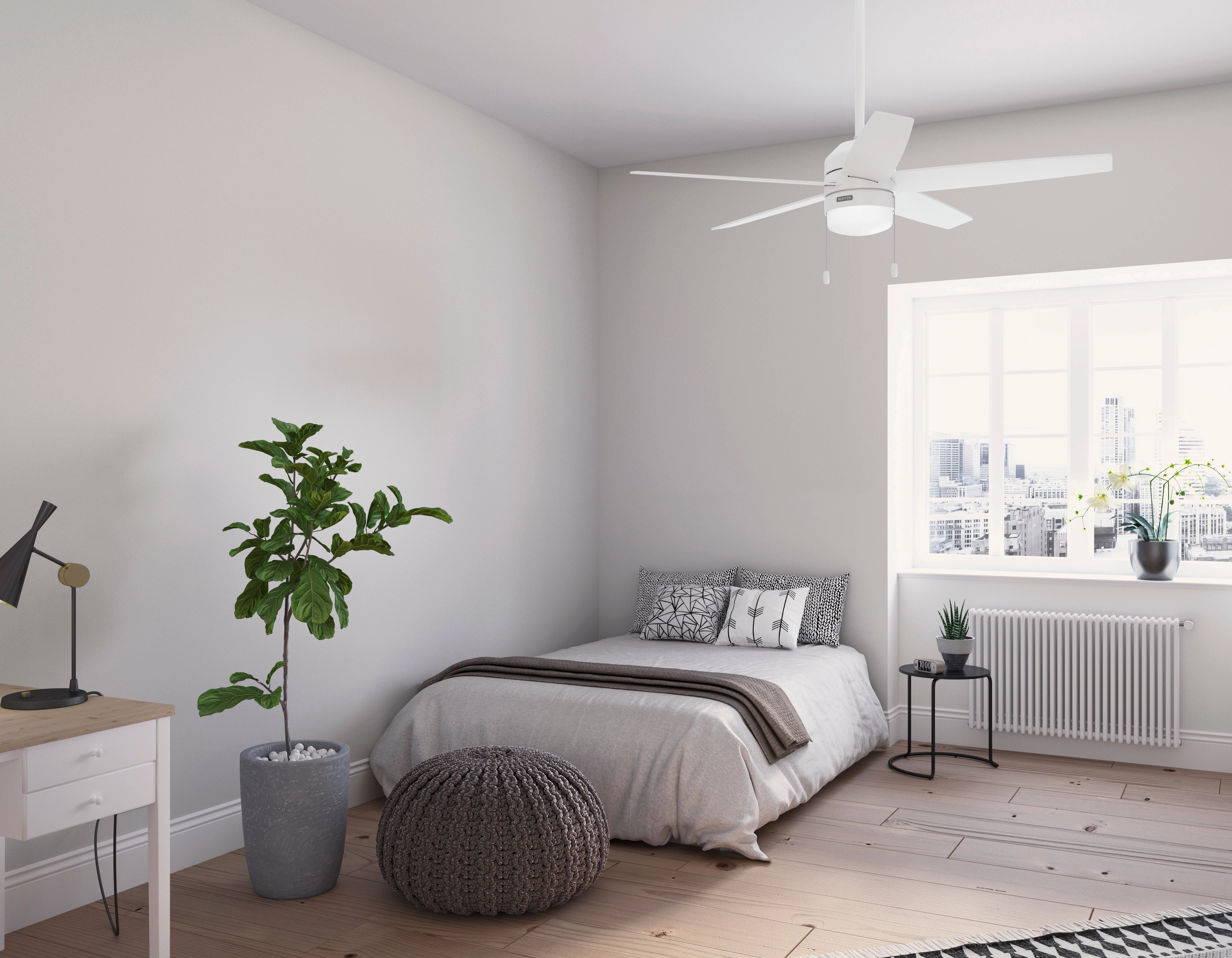 Bardot 52"Ceiling Fan Fresh White
