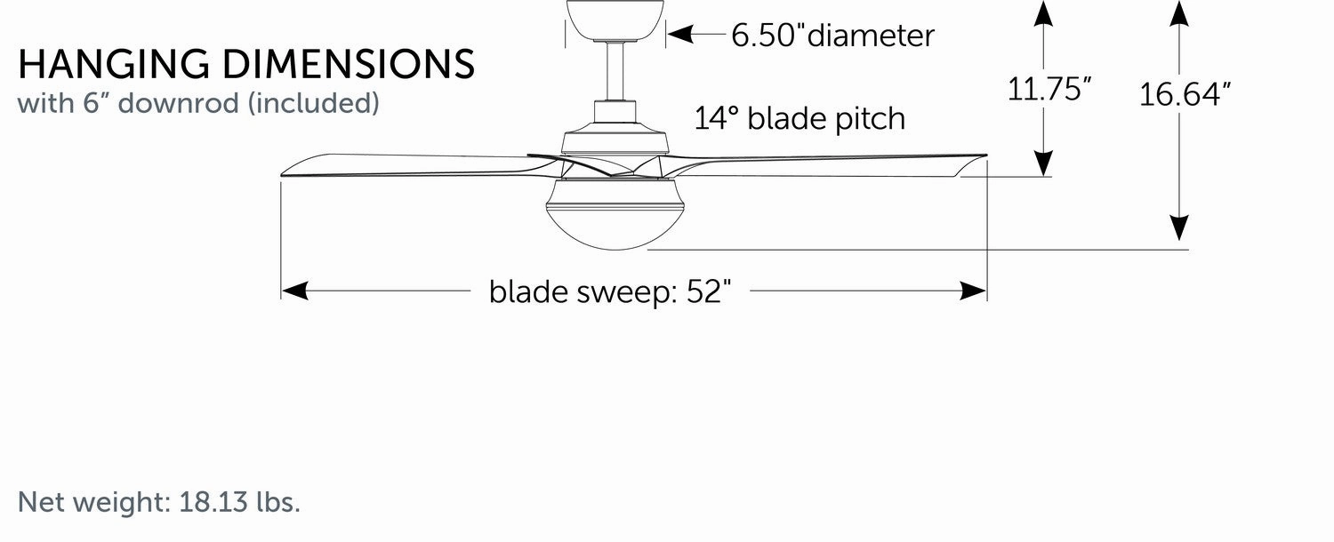Barlow 52"Ceiling Fan Brushed Nickel