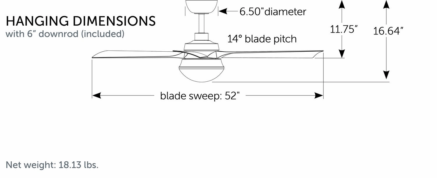 Barlow 52"Ceiling Fan Brushed Satin Brass