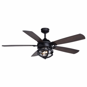 Barnes 54"Ceiling Fan Matte Black modern medium fans for everyday cooling