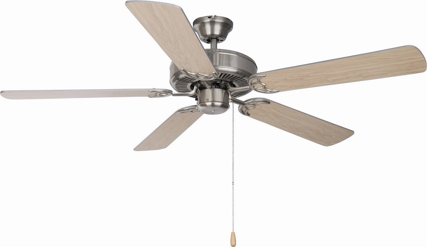 Basic-Max 52"Ceiling Fan Satin Nickel / Silver / Maple mini handheld fan for personal travel use