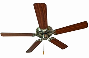 Basic-Max 52"Ceiling Fan Satin Nickel / Walnut / Pecan medium electric fans for multi-room use