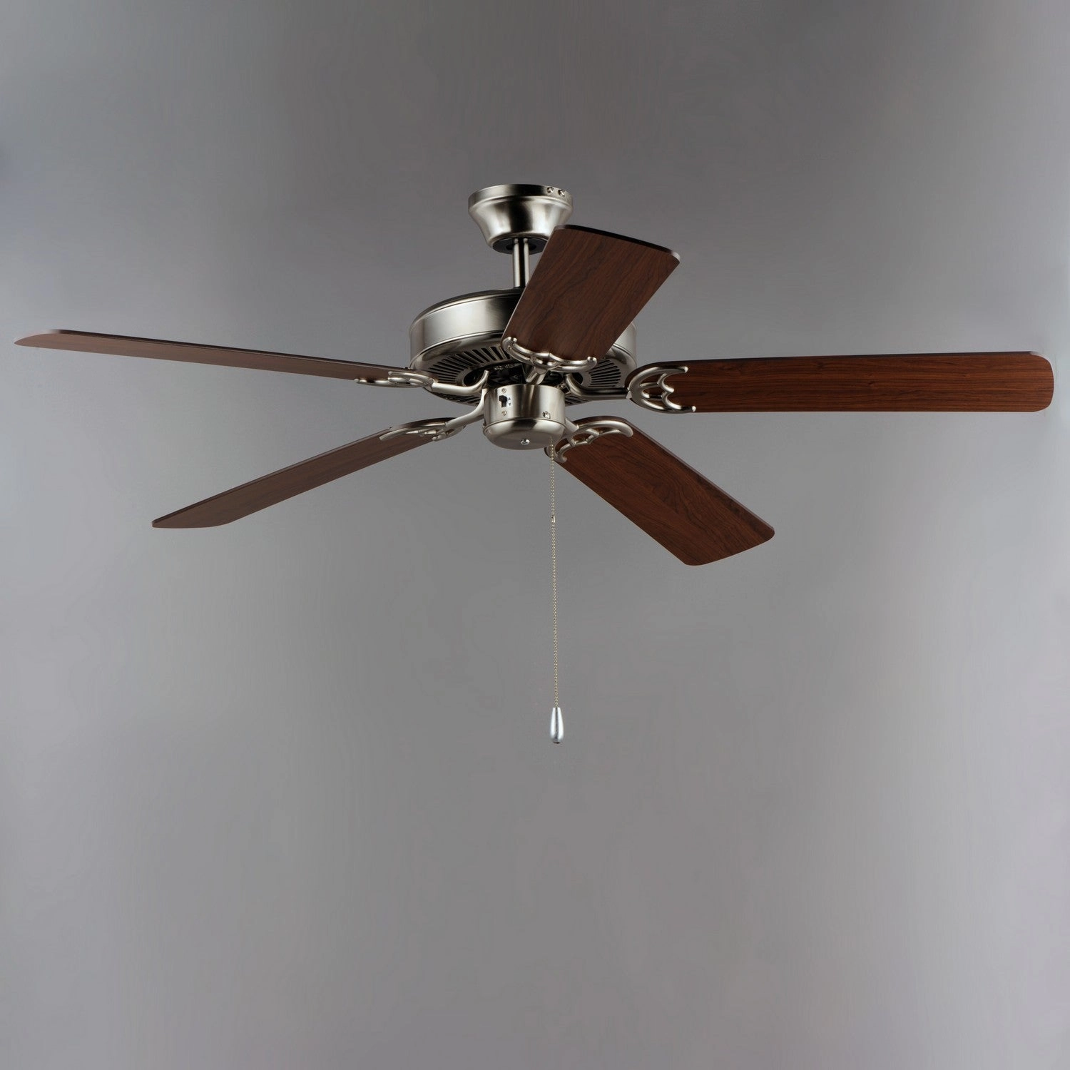 Basic-Max 52"Ceiling Fan Satin Nickel / Walnut / Pecan