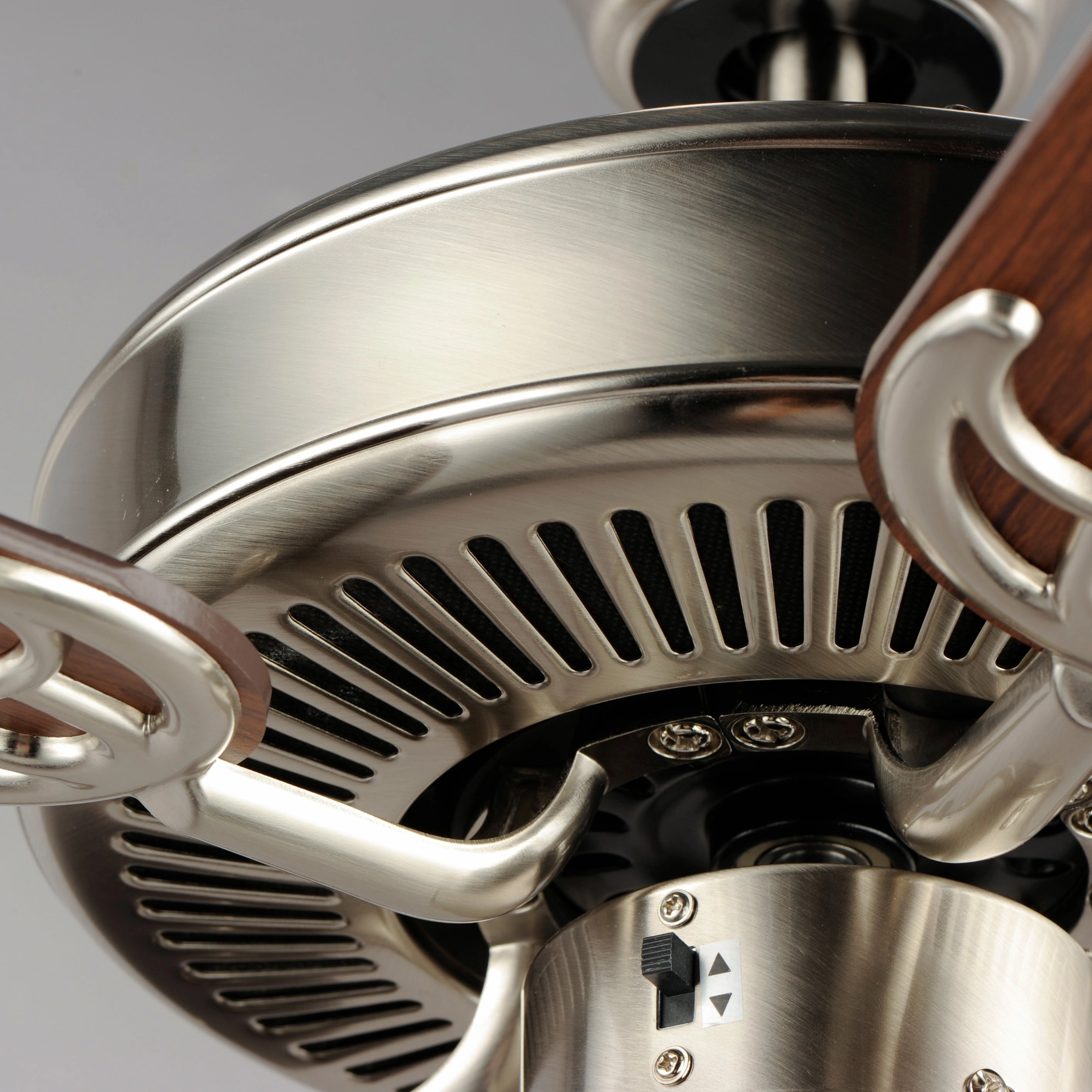 Basic-Max 52"Ceiling Fan Satin Nickel / Walnut / Pecan