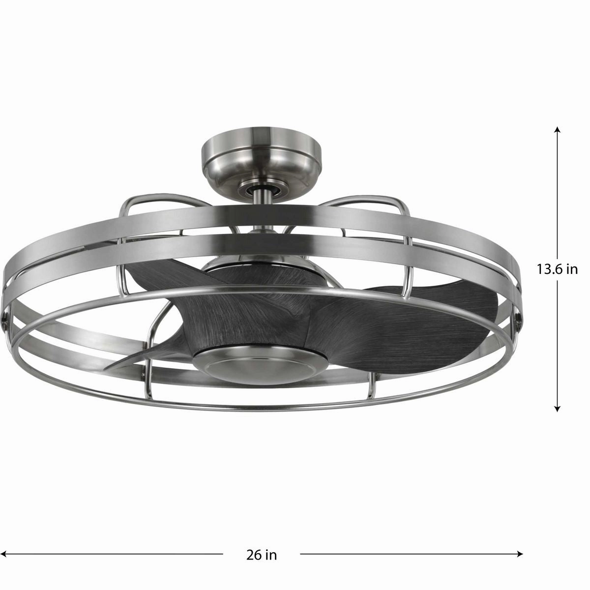 Bastrop 26"Ceiling Fan Brushed Nickel