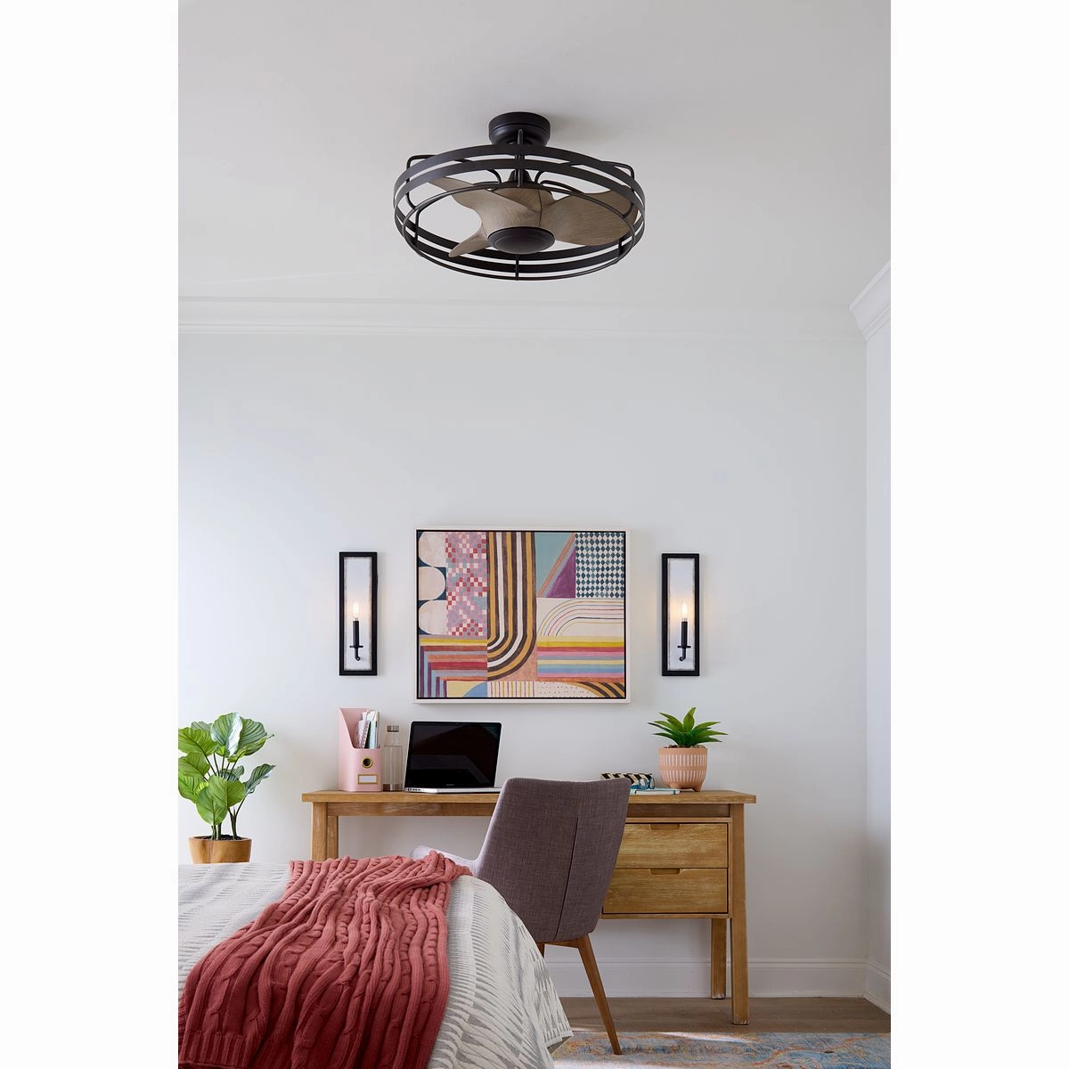 Bastrop 26"Ceiling Fan Matte Black